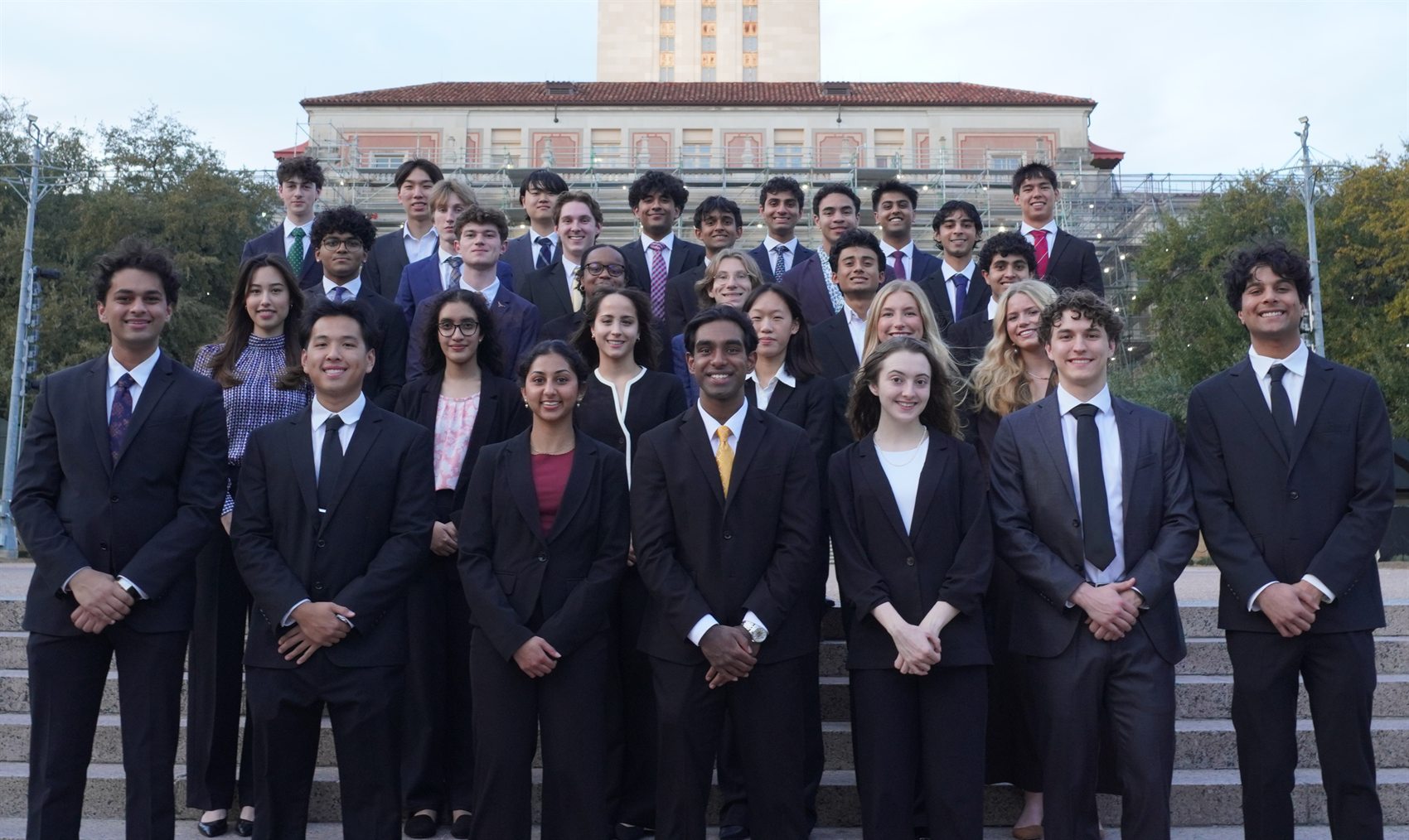 TECO team in front of the UT Tower